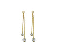 Gold CZ Dangle Charm, Sku#ZX85