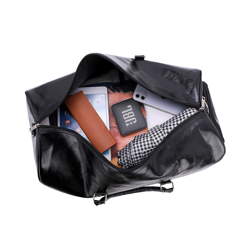 Pu Retro Business Traveling Luggage Bag Large Capacity Short Trip Bag