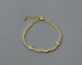 CZ Heart Bracelet, Sku#JL73
