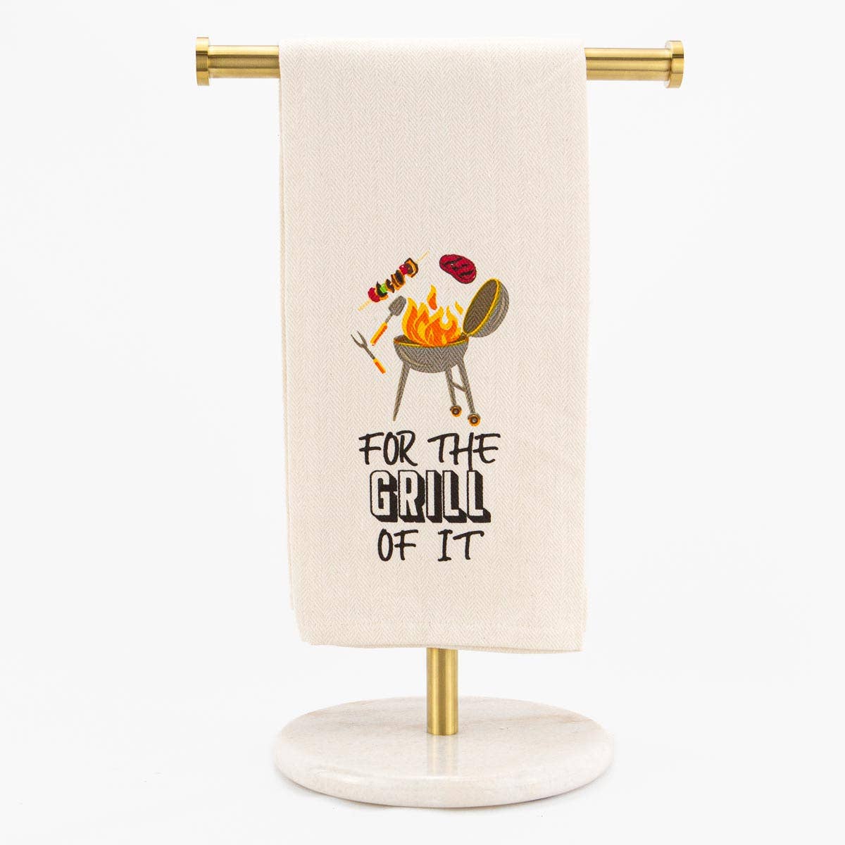 For the Grill Of It Hand Towel   Cream/Multi   20x28