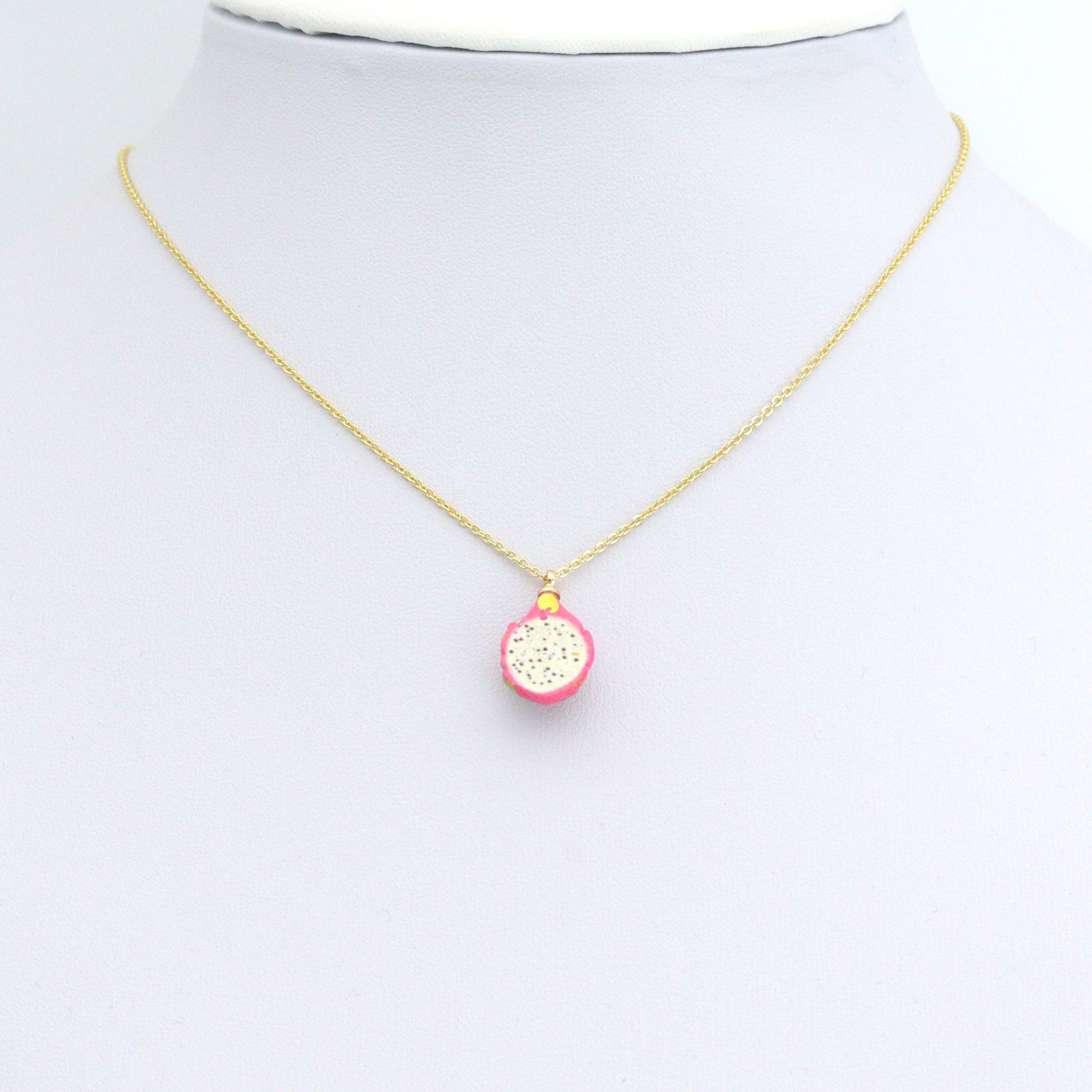 Enamel Dragon Fruit Charm Pendant,Sku#LK1249