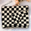 Écharpe tricotée à carreaux style cowgirl chic – Accessoire d'hiver élégant pour les cowgirls