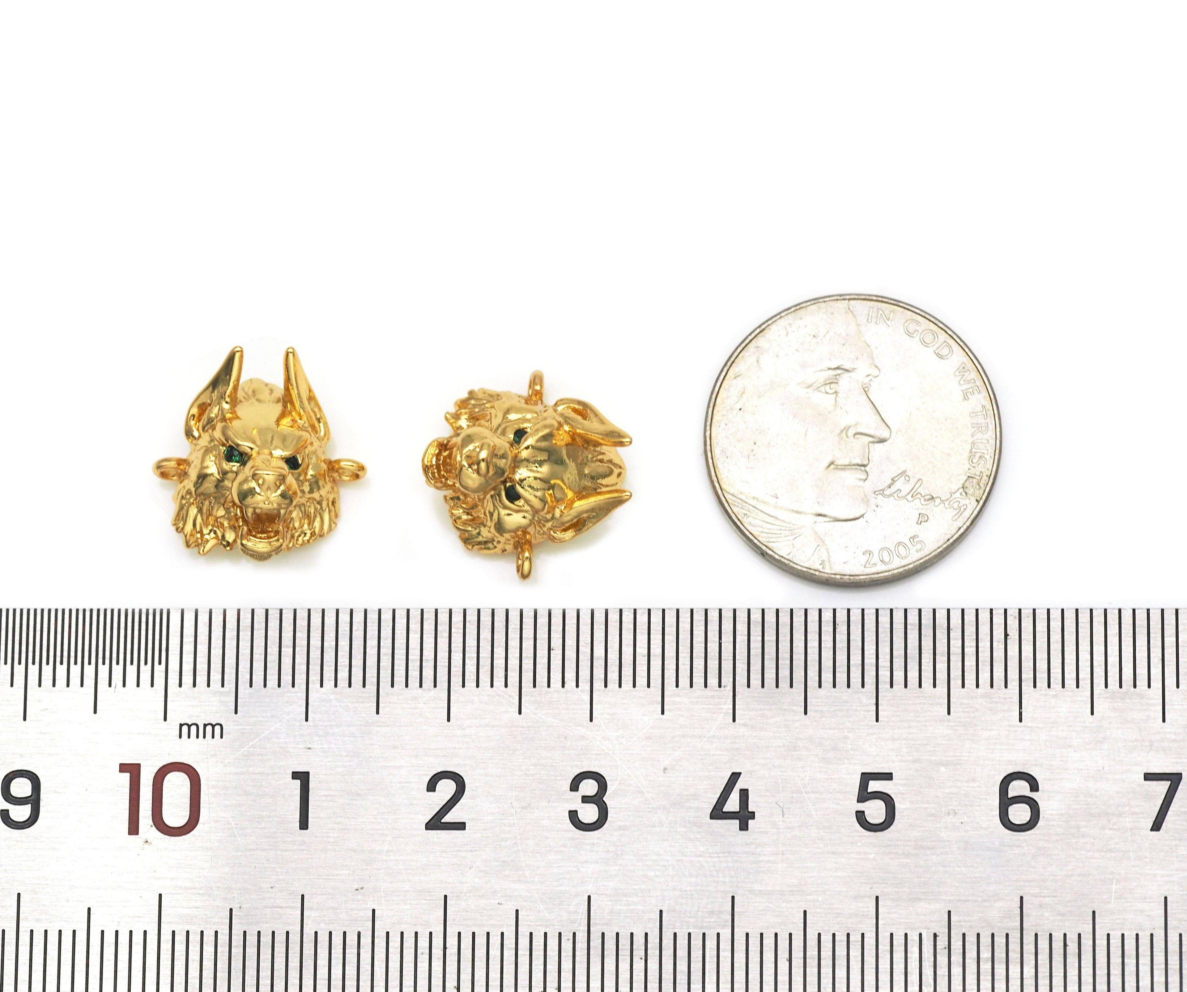 CZ Wolf Head Connector, Sku#Y628