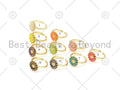 Colorful Enamel Sunflower Adjustable Ring, Sku#X262