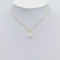 Clear CZ White Mother of Pearl Charm, Sku#ZX166
