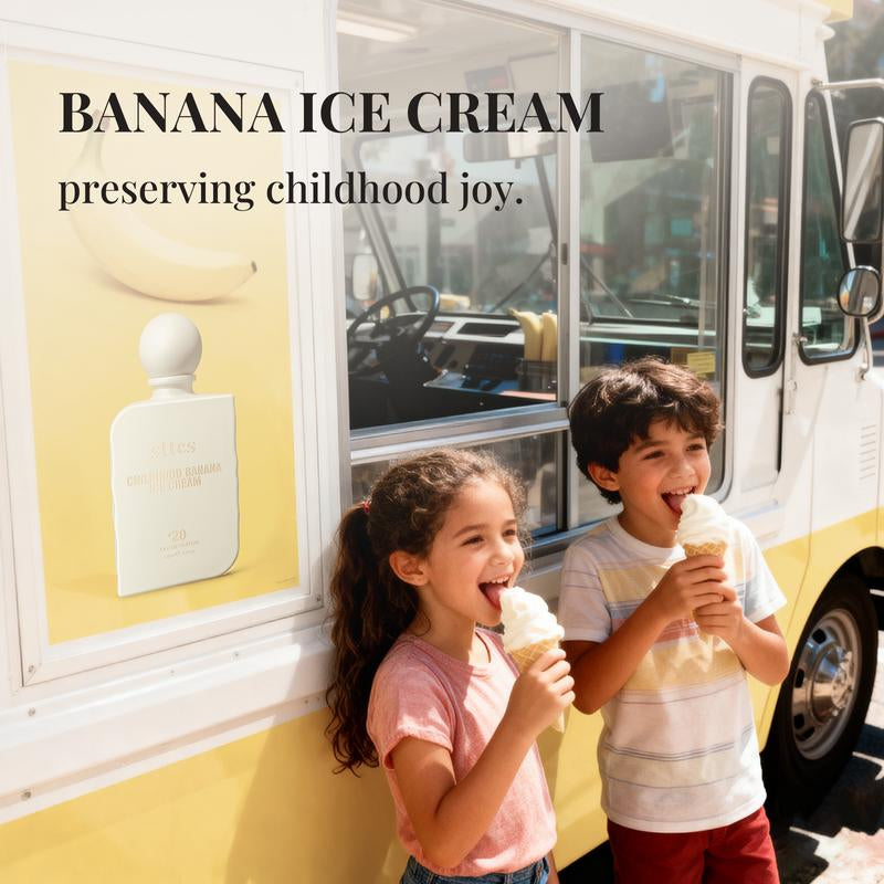 Sttes #20 Childhood Banana Ice Cream Memories Perfume for Women – Gourmand Eau De Parfum with Banana Ice Cream, Caramel & Vanilla, 100Ml / 3.4 Fl Oz