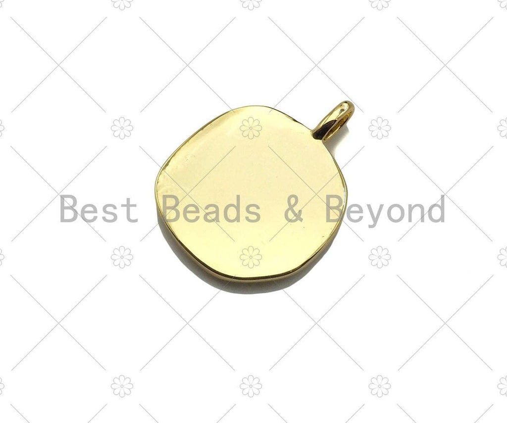 Gold Filled Embossed Lion Head On Round Coin Shape Pendant,18k Gold Filled Medallion Charm, Necklace Bracelet Charm,20x26mm,Sku#Z1330
