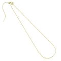Dainty Gold Twisted thin Adjustable Necklace, Sku#LD487ld588