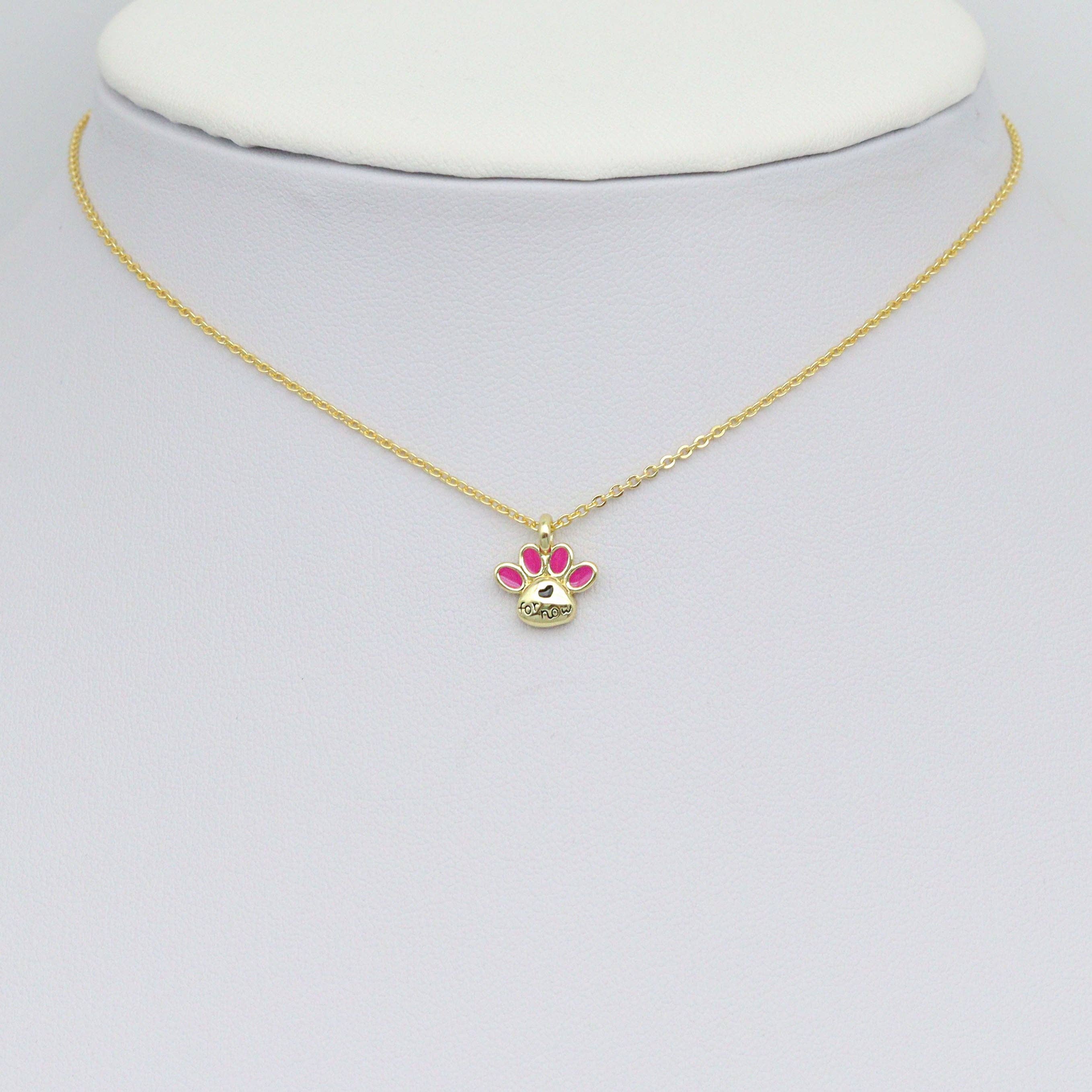 Hot Pink Enamel claw Charm Pendant, Sku#LK1081