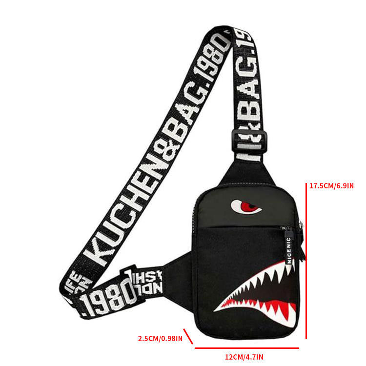 Men's Outdoor Travel Color Graffiti Shoulder Bag