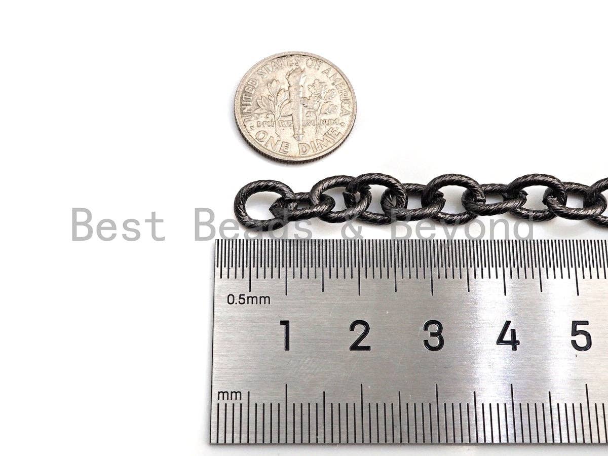 8x10mm Oval Link Chain by Yard, Gold Fill Brass, Oval Link Chain, Gold Plated/ Gunmetal / Silver/ Rose Gold Brass Chain, sku#E513