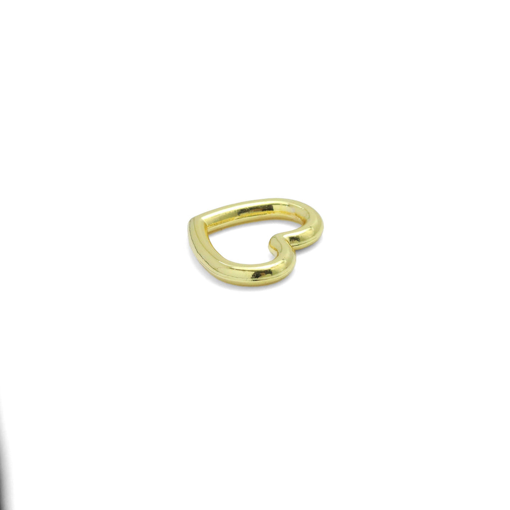 Silver Gold Frame Heart Pendant, Sku#A288