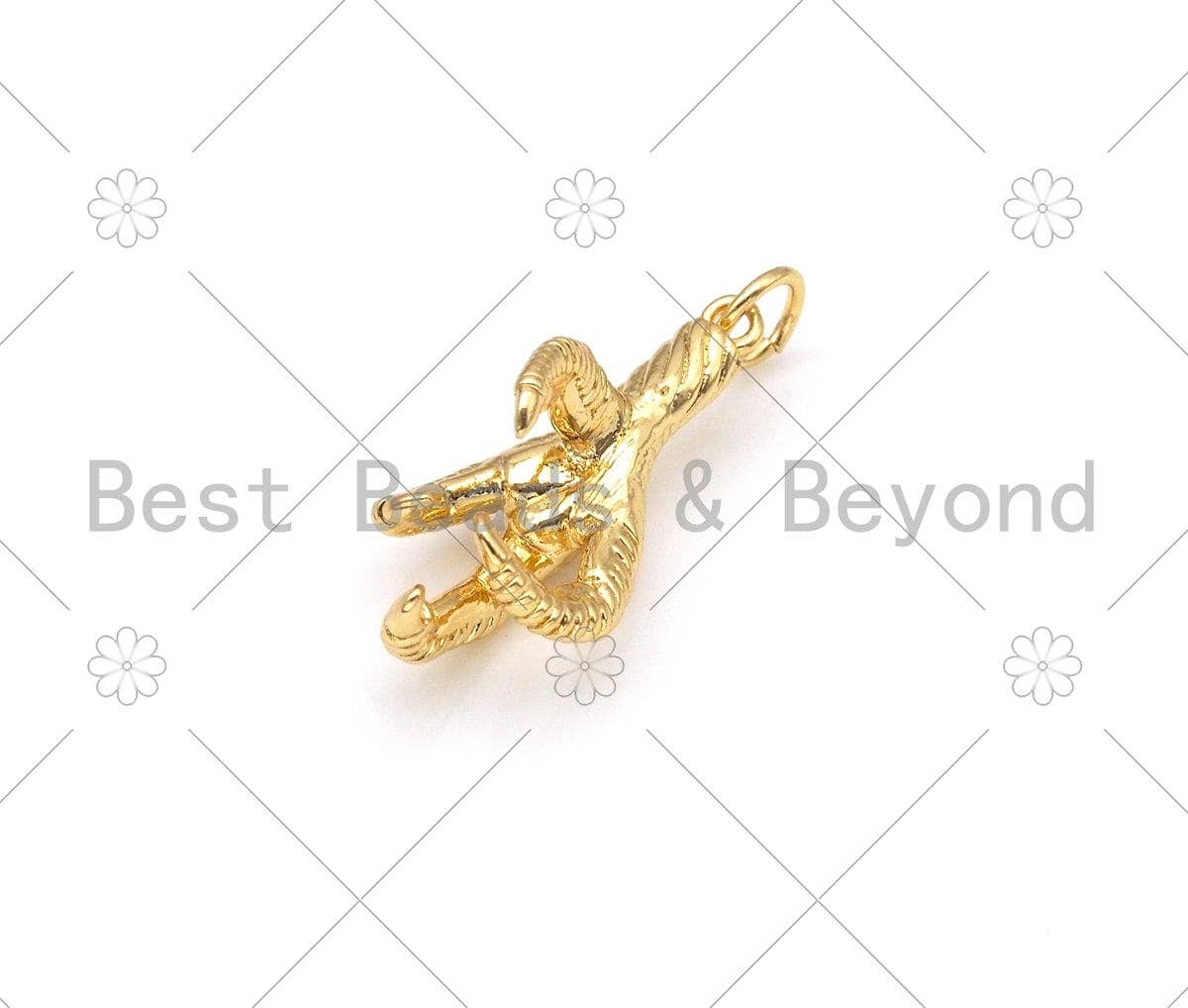 Eagle Talon Shape Pendant/Charm,18K Gold Filled Eagle Talon Charm, Necklace Bracelet Charm Pendant, 28x13mm,Sku#Z1385