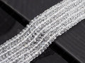 High Quality Genuine Clear Quartz Rondelle Special Cut Beads, 3x6mm/4x7mm Rondelle Faceted Quartz, 15.5'' Full Strand, Sku#U1176