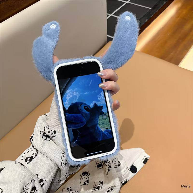 Plush Hand Ear Apple Phone Case