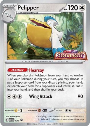 Pelipper 022 - SV Scarlet & Violet Promo Cards - Holofoil
