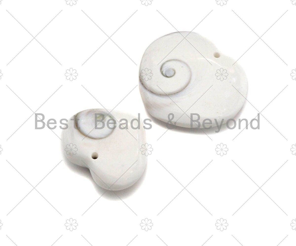 Natural shell Heart Pendant, Necklace White Shell Pendant,,27x30/36x40mm,Sku#YK15