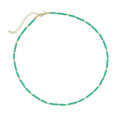 Green Turquoise stone beaded necklace, sku#EF563