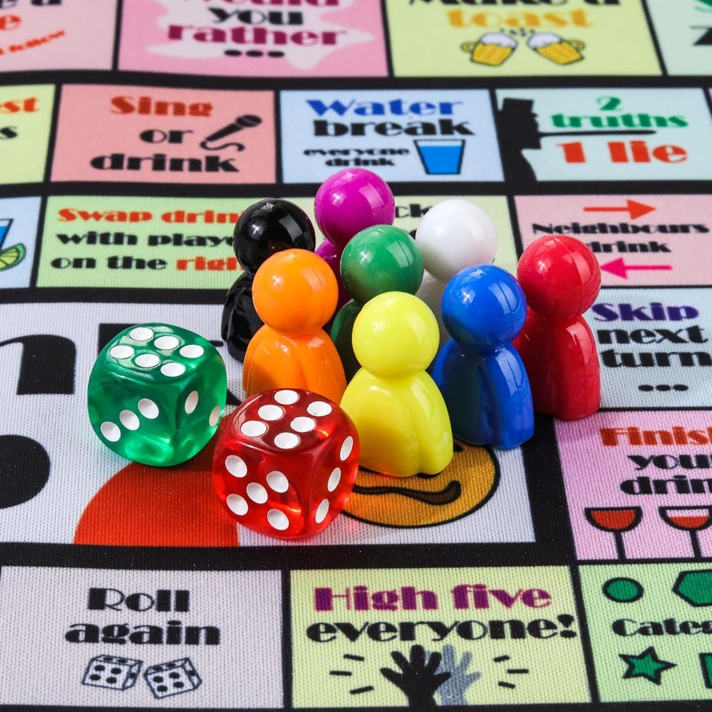 Drinking Board Games for Adults, Rubber Mat Drinking Board Game, Funny Party Int