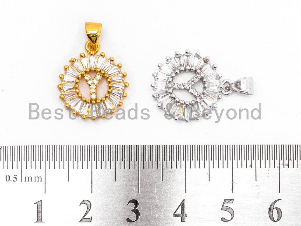 CZ Micro Pave Initial Letter X, Letter Y, Letter Z Pendent, Cubic Zirconia Pave Alphabet Beads Pendent, Gold/Silver Finish,16x18mm,sku#Z242