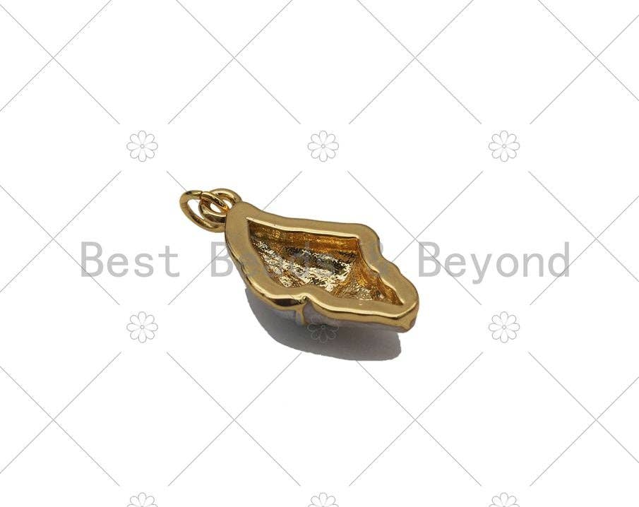 Enamel Conch Charm, Sku#Y590
