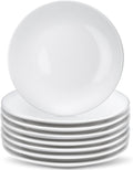 8 assiettes à dessert en porcelaine, 15 cm, assiettes à apéritif blanches, petites assiettes rondes blanches, petites assiettes pour apéritifs, assiettes à dessert en céramique pour gâteaux et collations, passent au micro-ondes et au lave-vaisselle