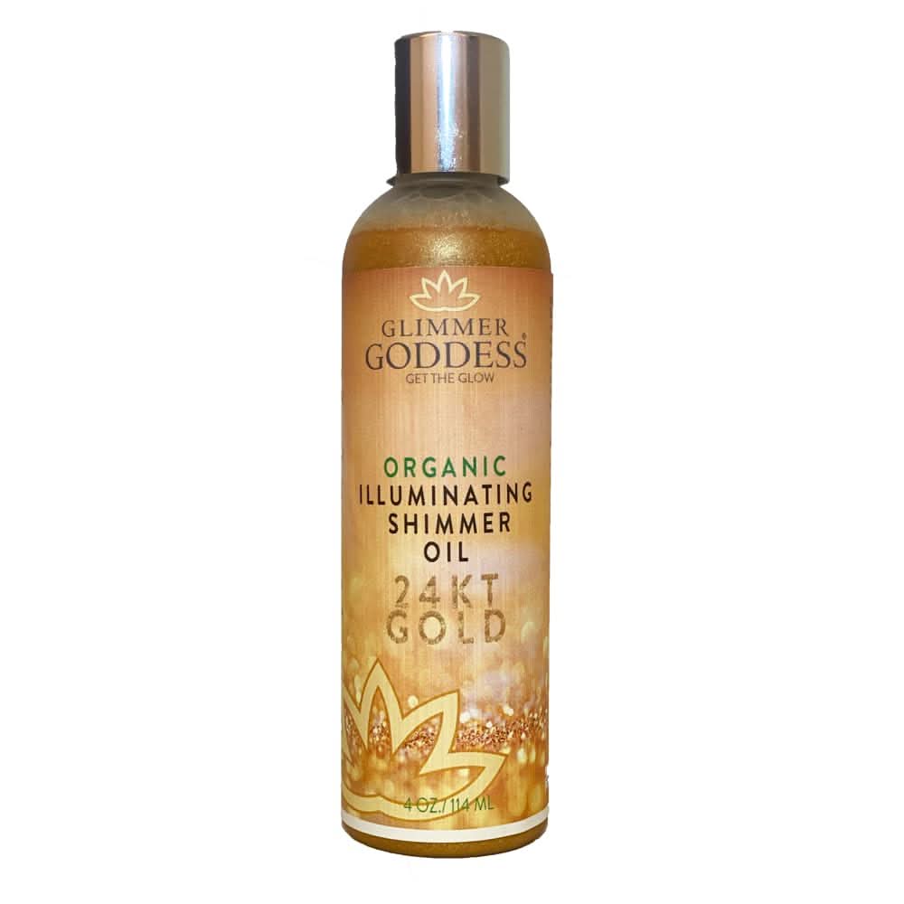 Glimmer Goddess Organic Illuminating Shimmer Oil - 24KT Gold