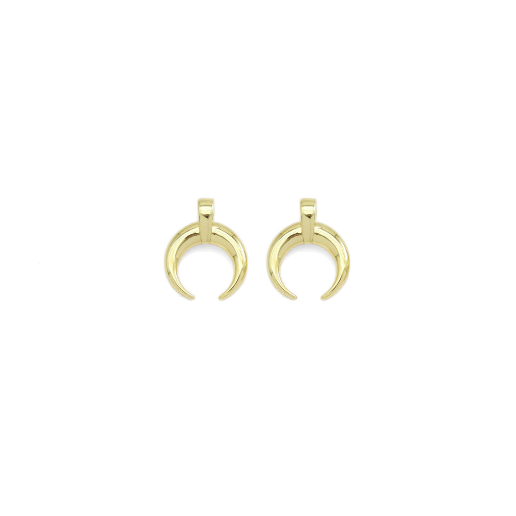 Gold Horn Shape Charm, Sku#Y929