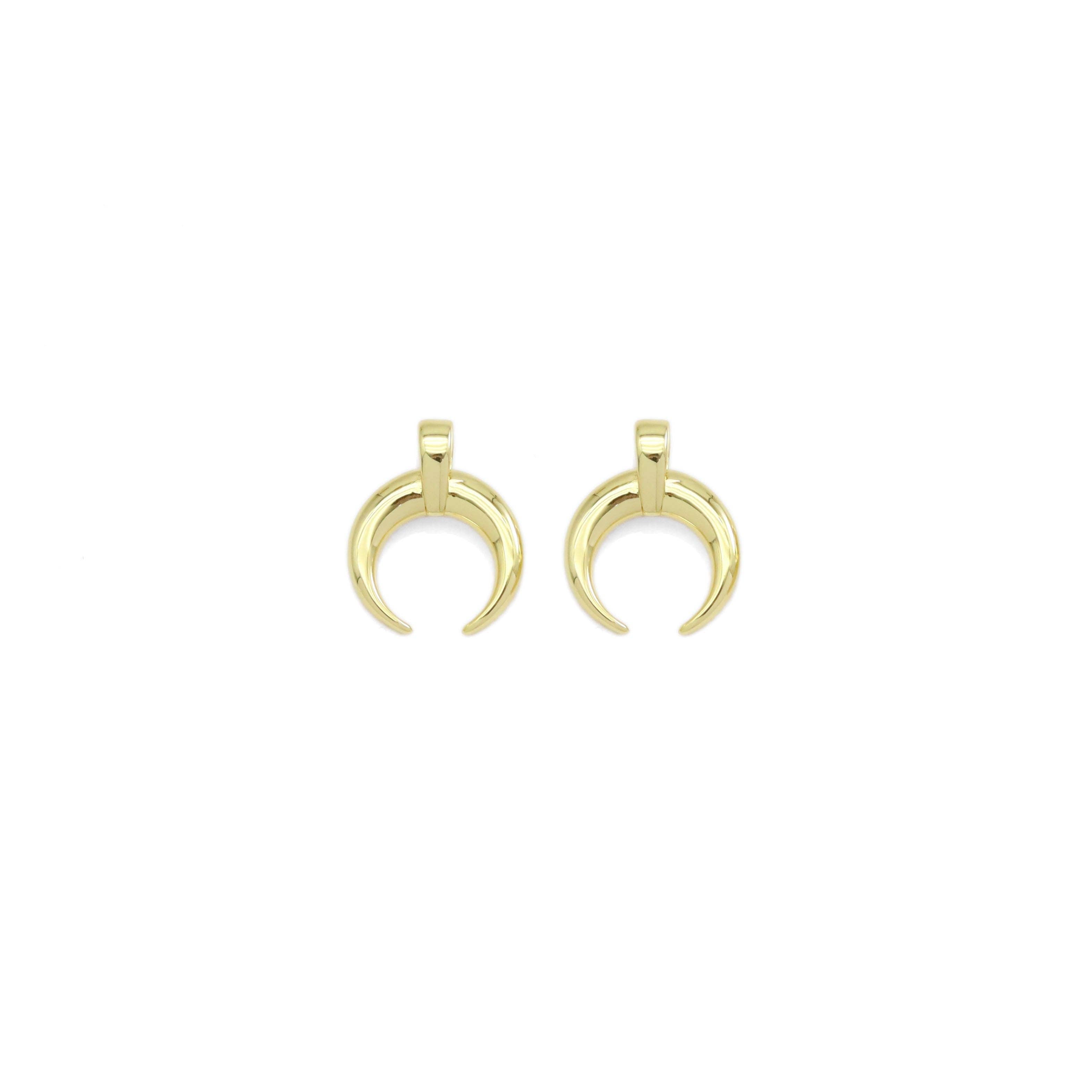 Gold Horn Shape Charm, Sku#Y929