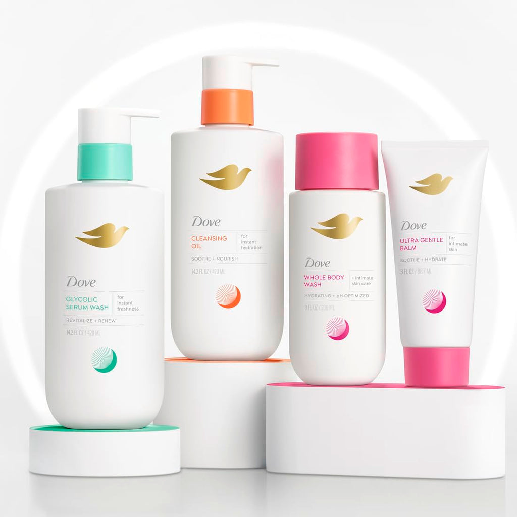 Nettoyant corporel à l'huile de douche Dove pour femmes - Nettoyant intime ultra-hydratant pour peaux sèches et sujettes aux démangeaisons, 420 ml