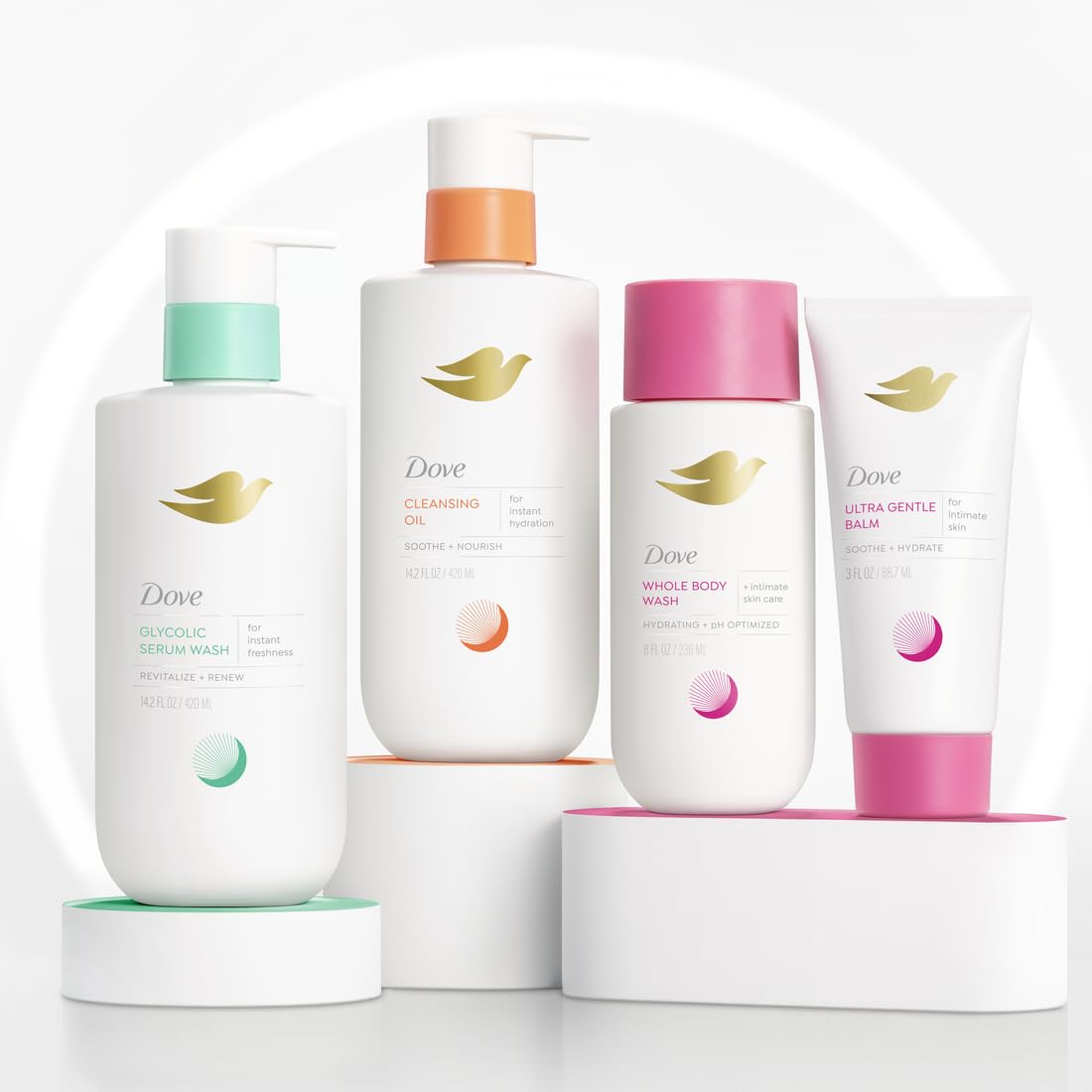Nettoyant corporel à l'huile de douche Dove pour femmes - Nettoyant intime ultra-hydratant pour peaux sèches et sujettes aux démangeaisons, 420 ml