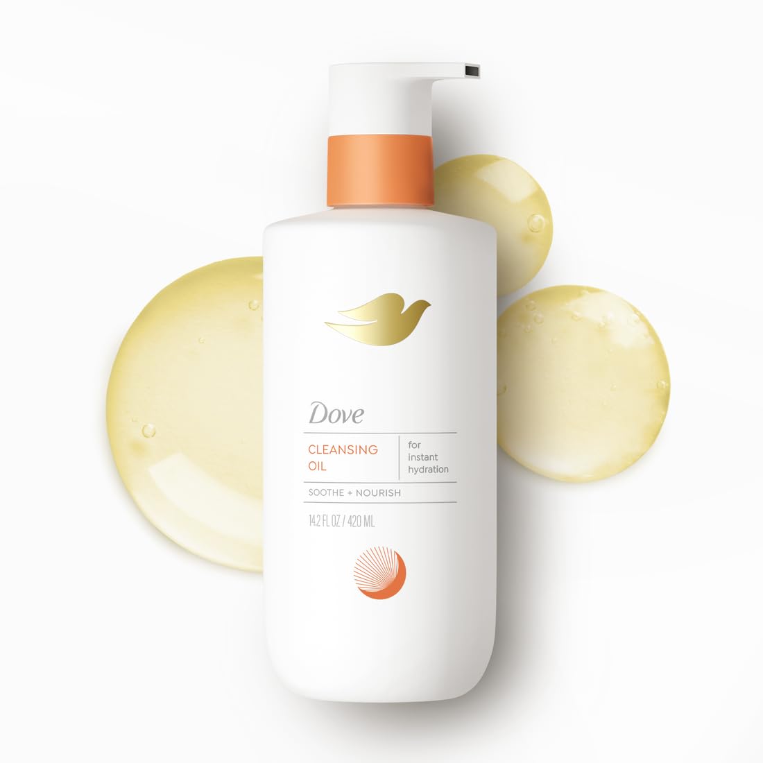 Nettoyant corporel à l'huile de douche Dove pour femmes - Nettoyant intime ultra-hydratant pour peaux sèches et sujettes aux démangeaisons, 420 ml