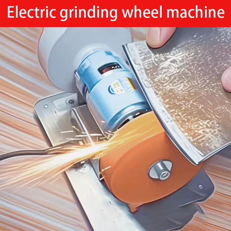 100W Double Grinder Machine Artifact Table Grinder Motor Micro Coarse and Fine Polishing Electric Grinding Wheel Grindig Stone