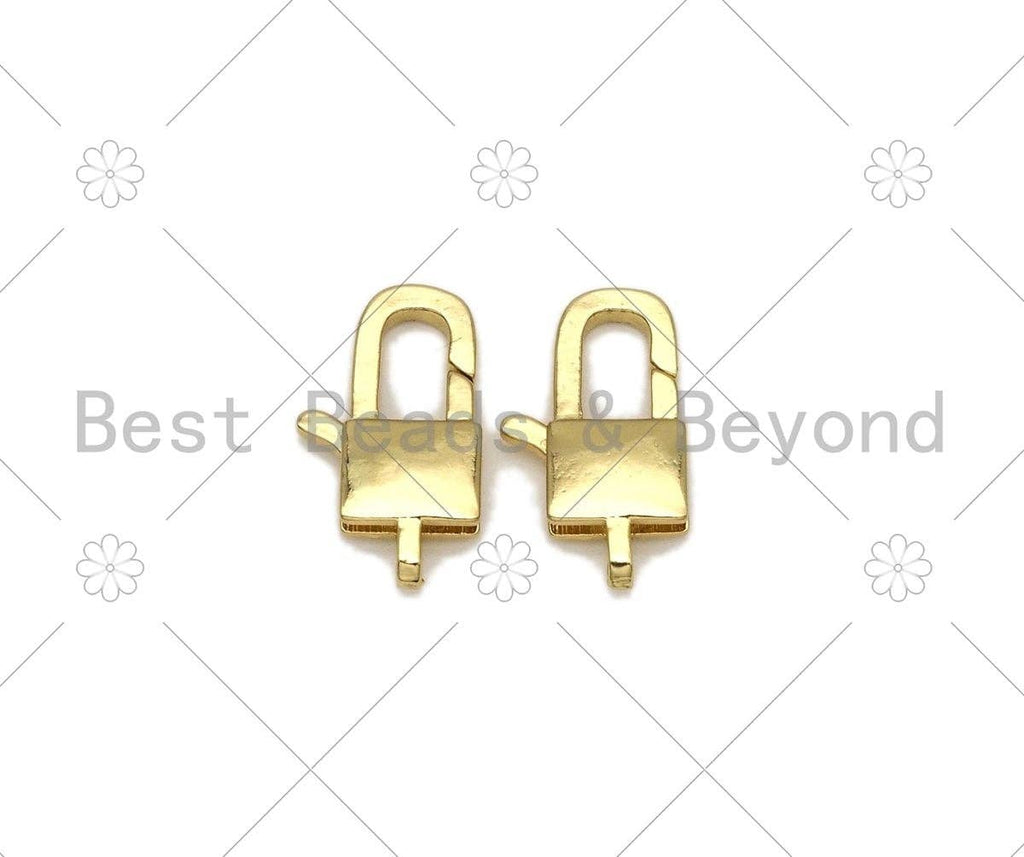 High Quality Lock Lobster Claw Clasp, 18K Gold Filled Simple Lobster Claw Clasp, Lobster Claw, Wholesale Lobster Claw, 9x20mm,Sku#LK444
