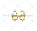 High Quality Lock Lobster Claw Clasp, 18K Gold Filled Simple Lobster Claw Clasp, Lobster Claw, Wholesale Lobster Claw, 9x20mm,Sku#LK444