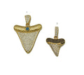 CZ Shark Tooth Charm, Sku#LX60