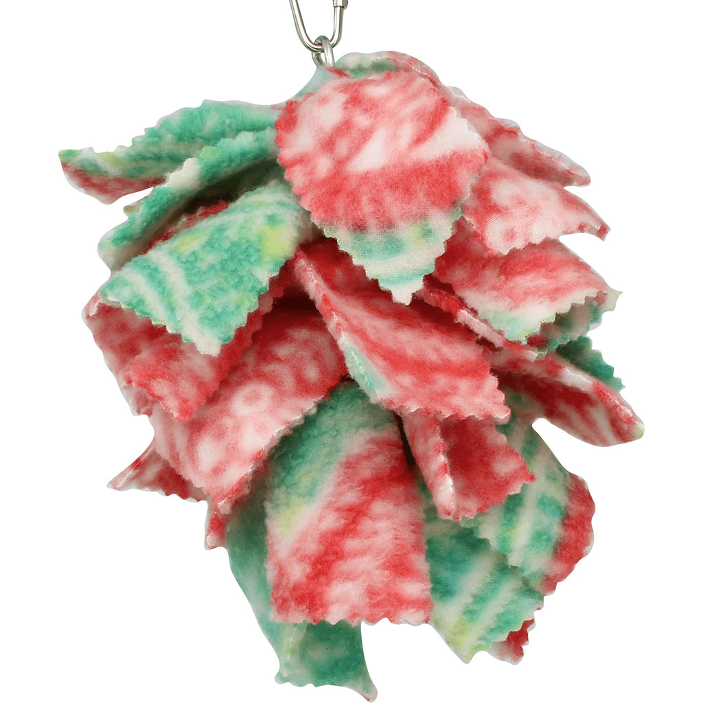 Bonka Bird Toys 1556 Small Fluff Cuddle Colorful Fabric Hanging Parrot Parrotlet Budgie Quaker Dove