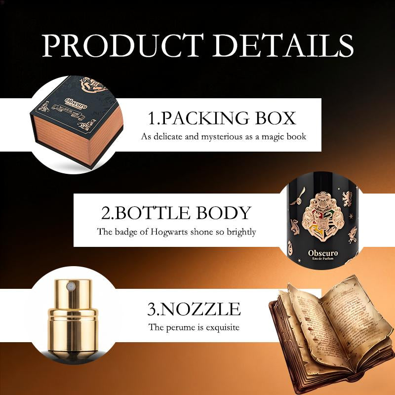 Miniso&Harry Potter Perfume | Obscuro Perfume| Eau De Parfum 100Ml (3.4 Fl.Oz.) | Saffron,Amber,Vanilla | Floral & Spicy | Made with Clean & Vegan Essentials Oils | Cruelty Free Fragrance Perfume Valentine'S Day