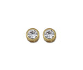 Gold CZ Round Charm, Sku#Y734