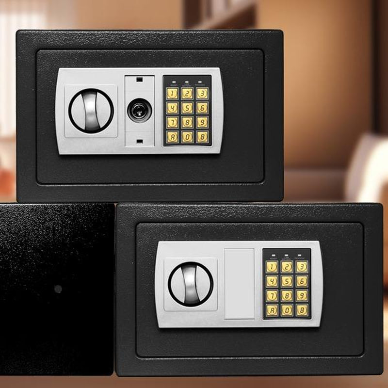 Valentine'S Day Gift: Mini Safe Box with Key & Password Lock, Double Protection Security Safe for Home Office Hotel, Perfect Gift for Him/Her to Store Cash Jewelry Watch