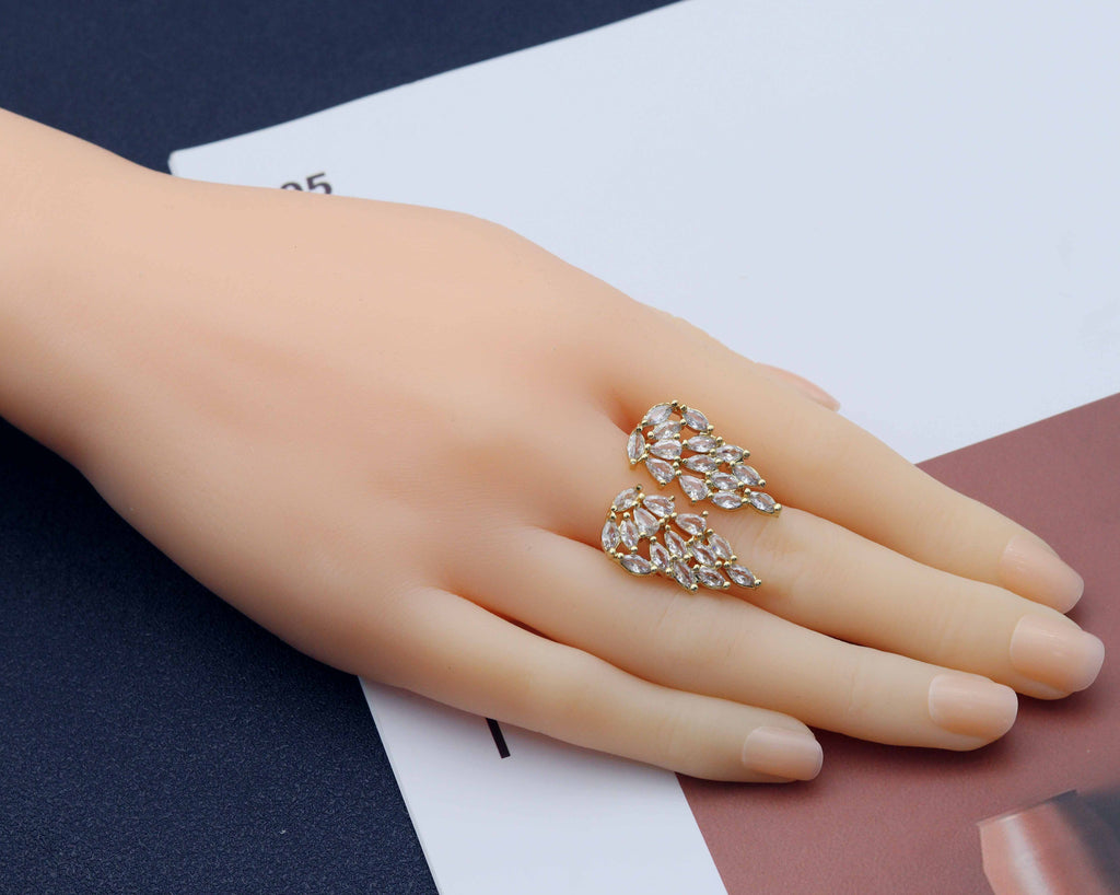 Angel Wing Statement Ring, Sku#LD319