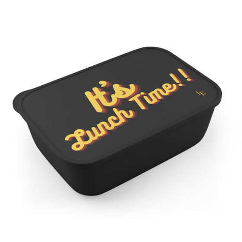 "C'est l'heure de déjeuner !!" Boîte à bento en PLA avec sangle et ustensiles