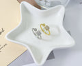 CZ Square and Ball Adjustable Ring, Sku#B186