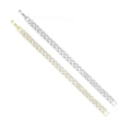 Rectangle CZ Watch Band Style Bracelet, Sku#A348