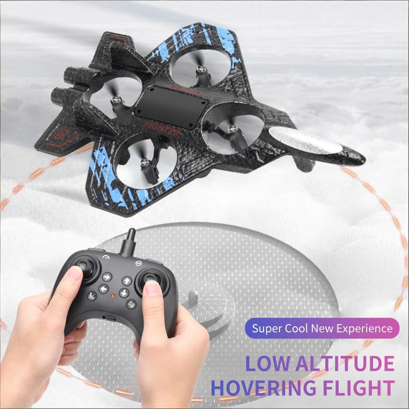 RC Stunt Fighter Jet Toy for Kids with 360° Flips & LED Lights | Easy to Fly Kids Drone,Vertical Takeoff and Landing.Colorful LED Lights, Easy RC Drone Toy for Beginners.Christmas Gift. Remote Control Plane Remote Control Aircraft