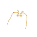 Gold Star Dangle Earrings, Sku#LK781