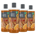 DOVE MEN + CARE Gel douche réparateur Mandarine + Maitake 4 unités, avec complexe de vitamines et minéraux, gel douche hydratant à base d'ingrédients végétaux, 532 ml