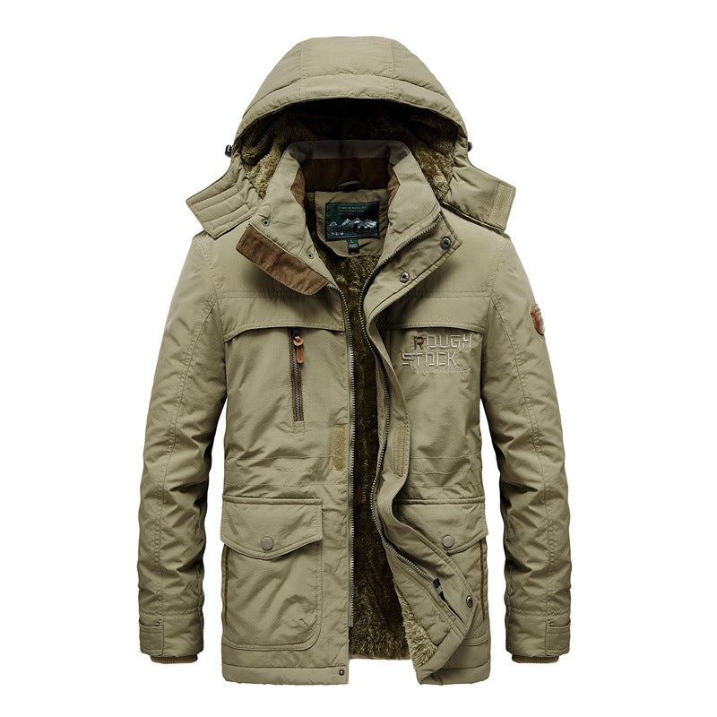Thick Loose Young Brown Cotton Clothes