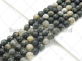 Quality Natural Green Rabbit Fur Courts Round Faceted Beads, 6mm/8mm/10mm/12mm Dark Green Agate, 15.5'' Full Strand, Sku#U1150