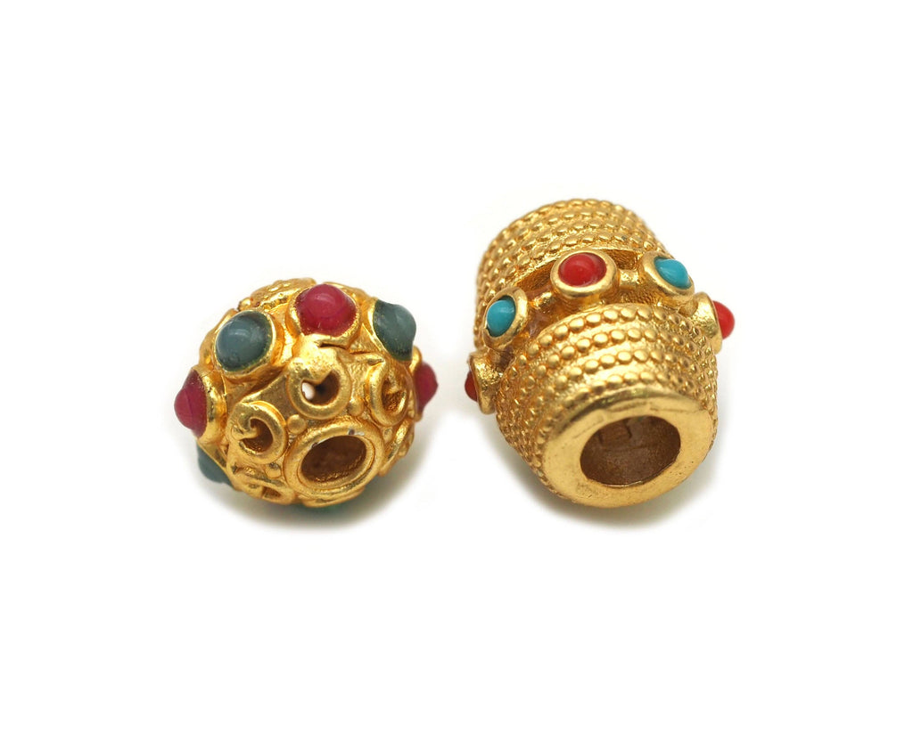 Enamel Spacer Beads, Sku#LX20